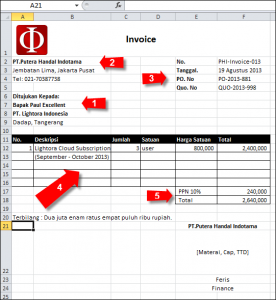 7 Contoh Invoice Faktur Tagihan Yang Sederhana Beserta Formatnya