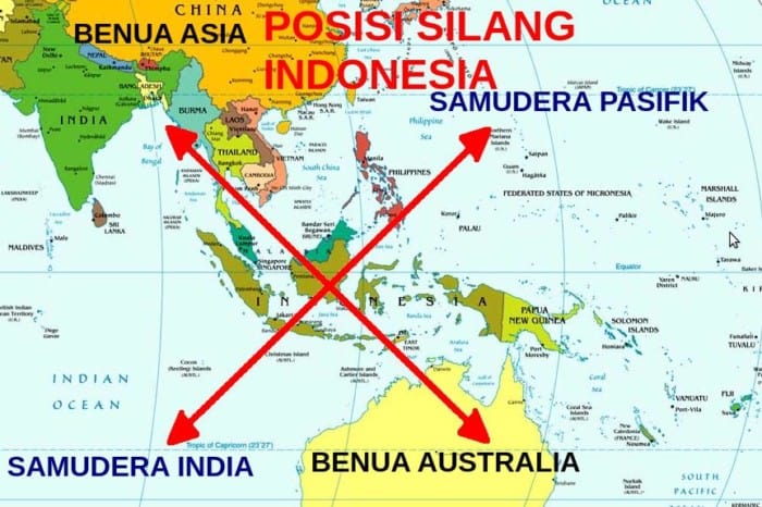 Sebutkan 2 keuntungan yang diperoleh indonesia berdasarkan letak geografis indonesia