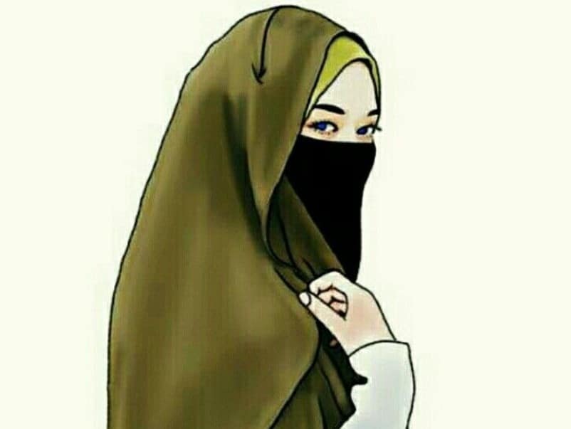 30+ Gambar Kartun Muslimah Bercadar, Syari, Cantik, Lucu ...