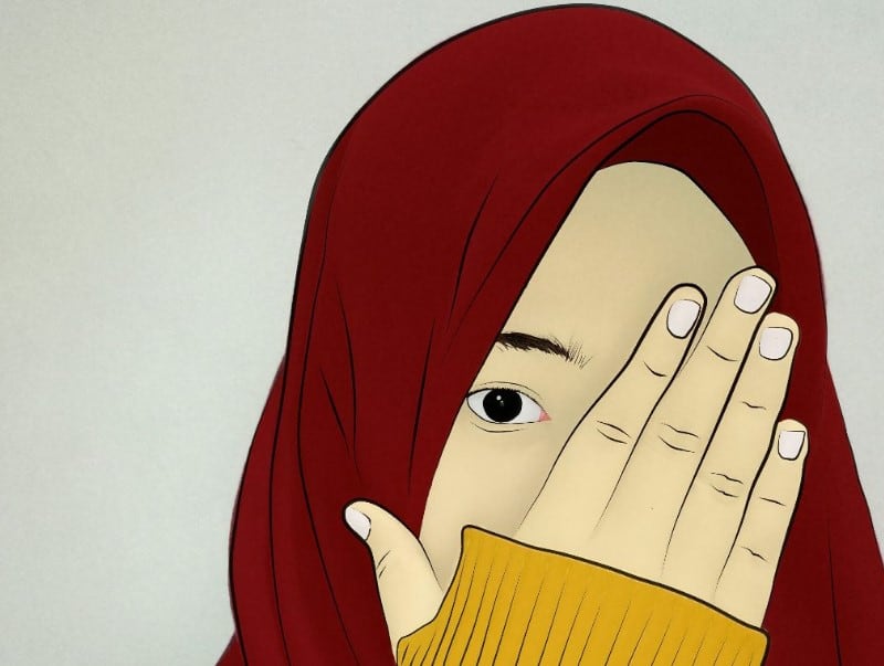 52 Gambar Kartun Muslimah Berkacamata Terbaru HD Terbaru