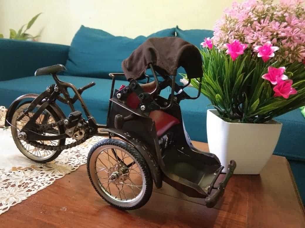 gambar Miniatur Becak
