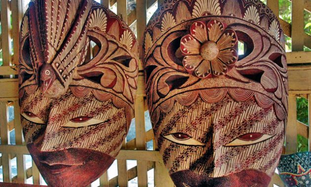 gambar Topeng Batik