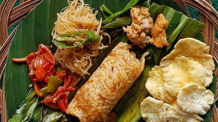 gambar makanan khas banten nasi bakar sum sum