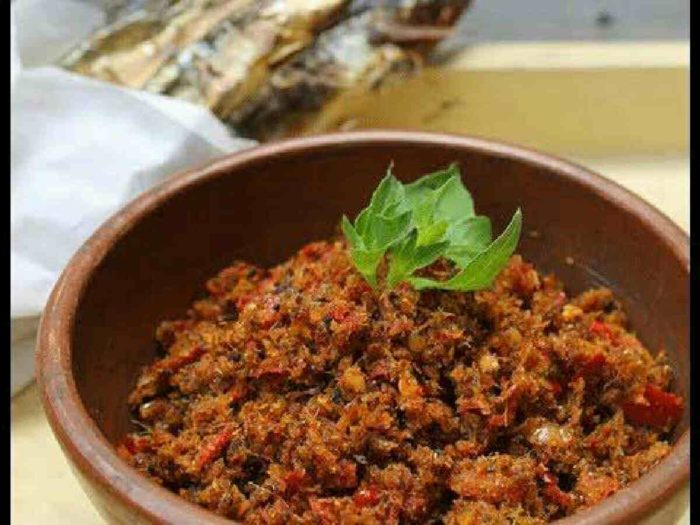 gambar makanan khas sulawesi utara sambal roa