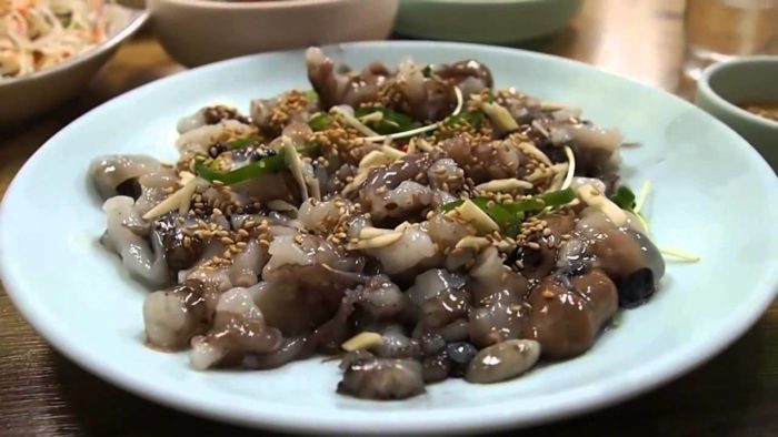 gambar makanan korea Sannakji