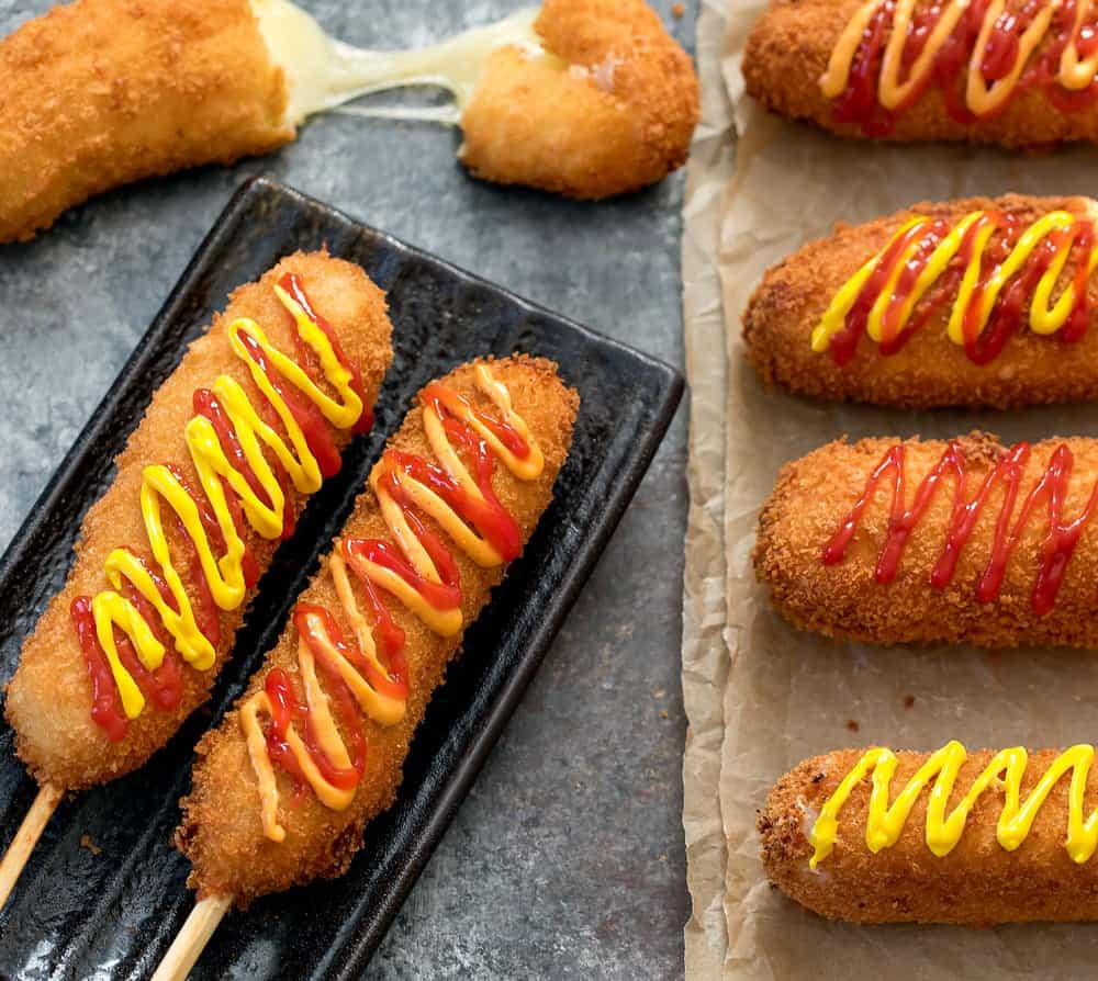 gambar makanan kekinian Corn Dog