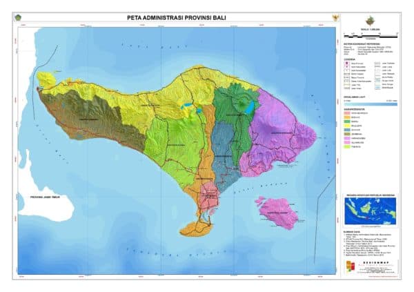 gambar peta provinsi bali