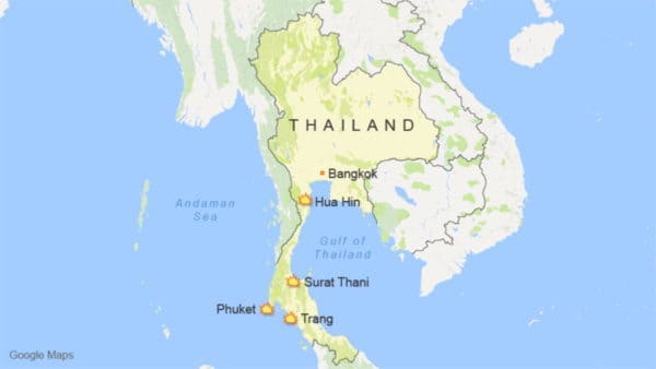 gambar peta thailand
