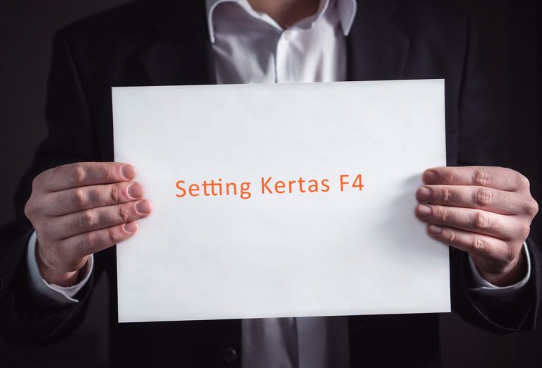 Ukuran Kertas F4 (Folio): Pengertian, Fungsi, dan Cara Mengatur