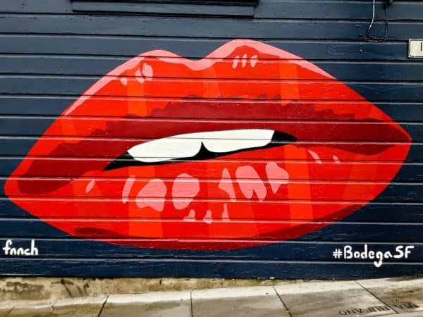 grafiti bibir