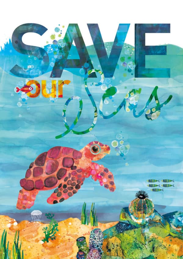 Poster laut kita bebas plastik